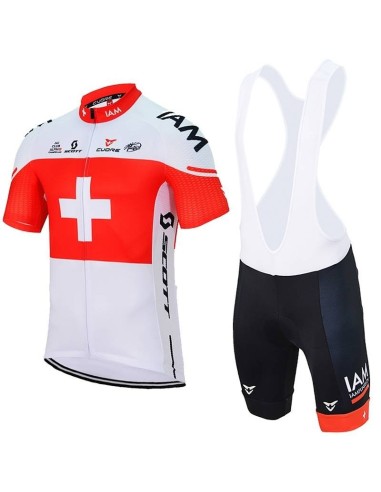 Conjunto corto de ciclismo con tirantes IAM: comodidad y frescura para tus rutas