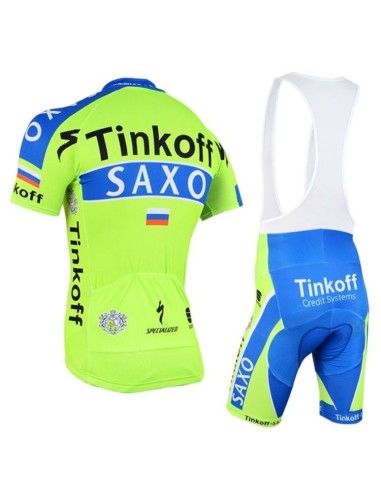 Conjunto de Ciclismo de Verano Saxo Bank: Comodidad y Estilo para tus Paseos