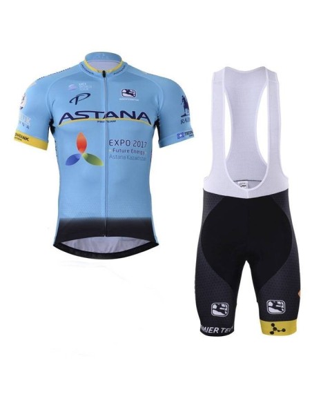 Conjunto corto de ciclismo Astana: comodidad y frescura para tus rutas