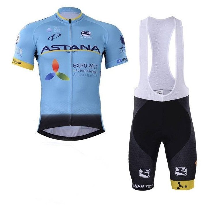 Conjunto corto de ciclismo Astana: comodidad y frescura para tus rutas