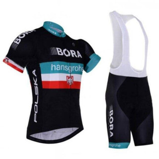 Conjunto de ciclismo corto Garmin Bora Poland, comodidad y estilo para tus paseos