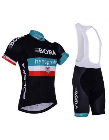 Conjunto de ciclismo corto Garmin Bora Poland, comodidad y estilo para tus paseos