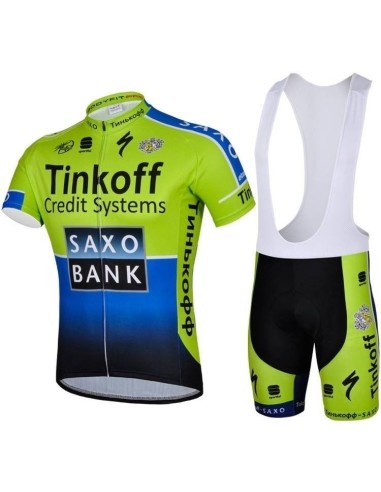 Conjunto de Ciclismo Corto Saxo Bank para el Verano: Comodidad y Estilo en Cada Pedalada