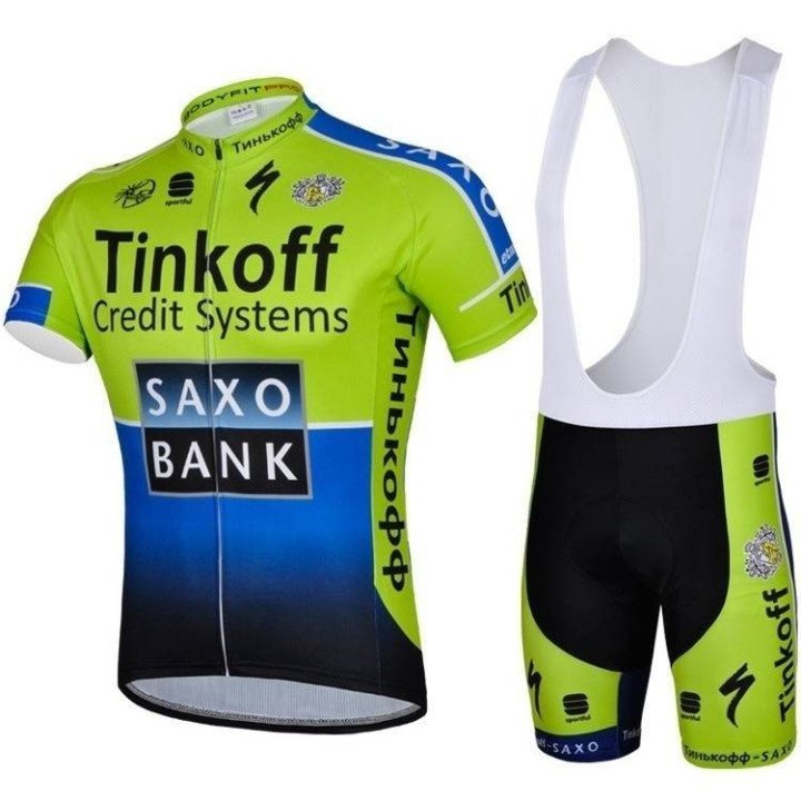 Conjunto de Ciclismo Corto Saxo Bank para el Verano: Comodidad y Estilo en Cada Pedalada