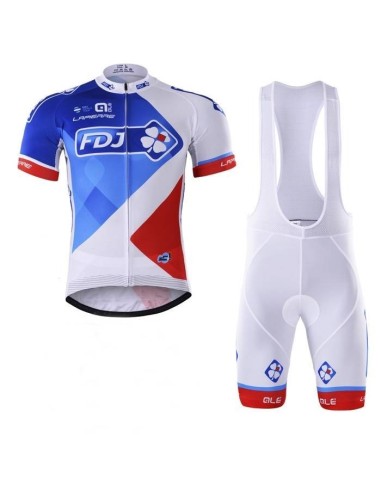 Equipación de Ciclismo de Verano FDJ para un Pedaleo Cómodo y Fresco