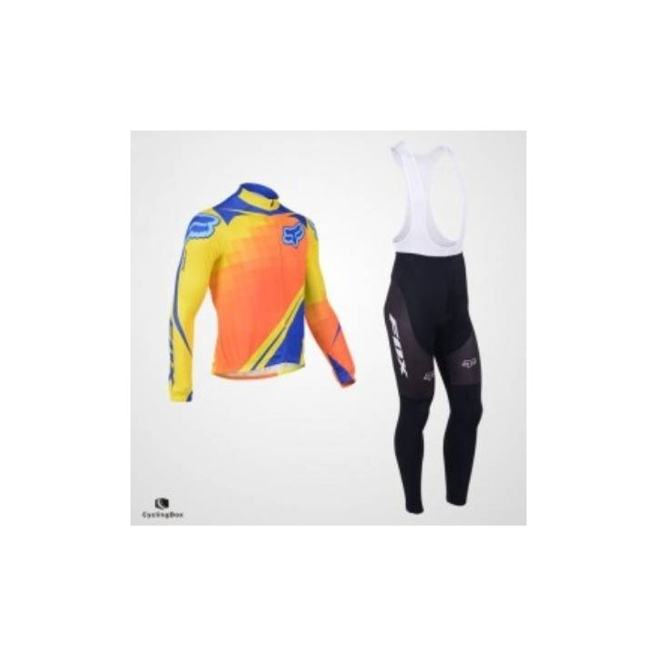 Ropa de ciclismo de invierno con tirantes FOX para entrenar cómodo y fresco