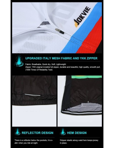 Conjunto de ciclismo corto Jokvie para el verano, comodidad y frescura aseguradas