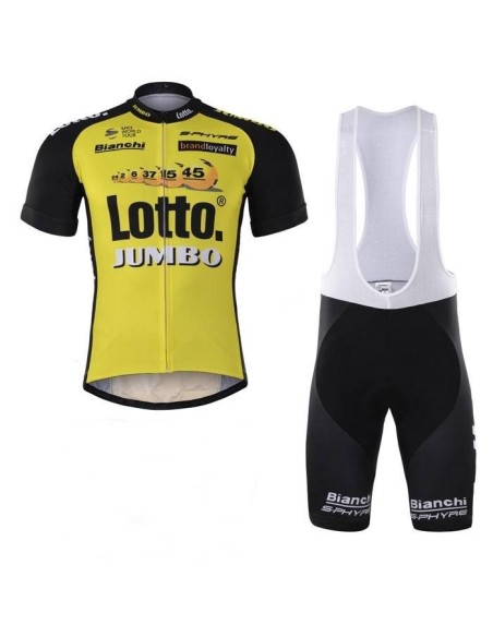 Conjunto de ciclismo corto de verano lotto: comodidad y frescura en tus rutas