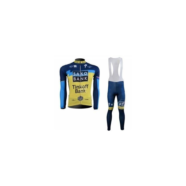 Conjunto de Ropa de Ciclismo de Invierno Saxo Bank: Comodidad y Estilo para tus Pedaladas
