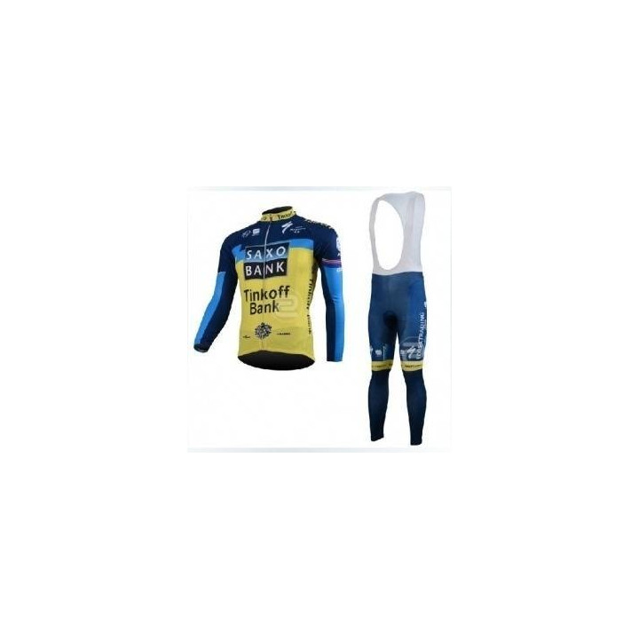 Conjunto de Ropa de Ciclismo de Invierno Saxo Bank: Comodidad y Estilo para tus Pedaladas