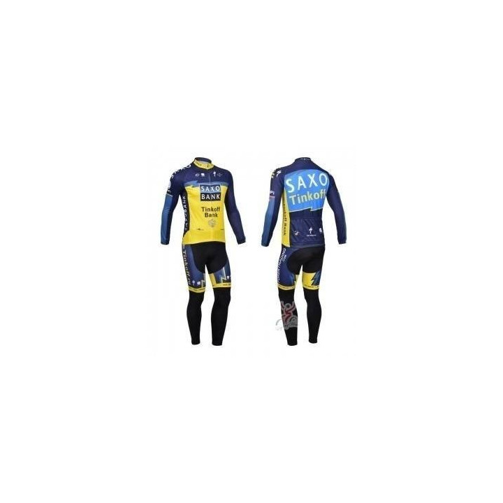 Ropa de ciclismo de invierno Saxo Bank para entrenar cómodo y seco