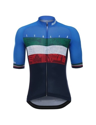 Ropa de ciclismo de verano con tirantes Italia para un pedaleo cómodo y fresco