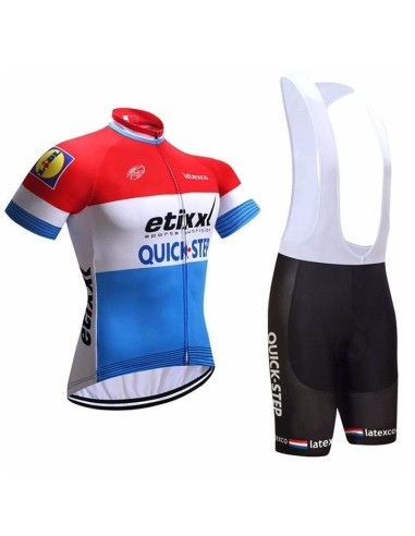 Conjunto de ciclismo corto Etixx Quick Step para el verano: comodidad y estilo en cada pedalada
