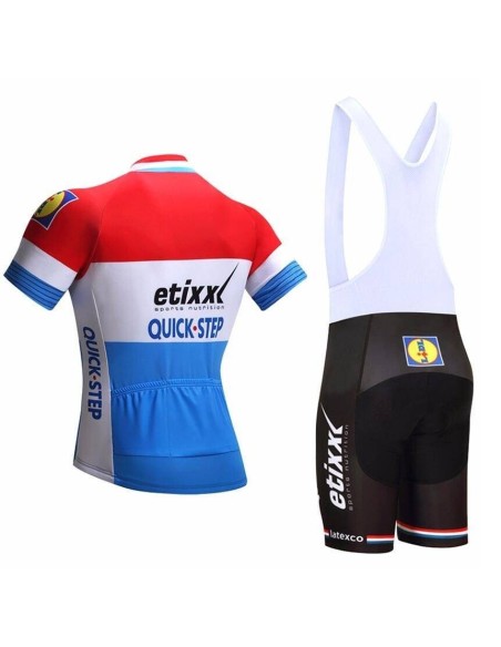 Conjunto de ciclismo corto Etixx Quick Step para el verano: comodidad y estilo en cada pedalada