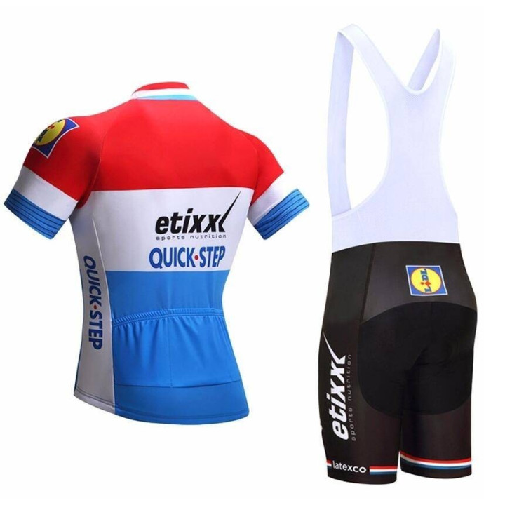 Conjunto de ciclismo corto Etixx Quick Step para el verano: comodidad y estilo en cada pedalada