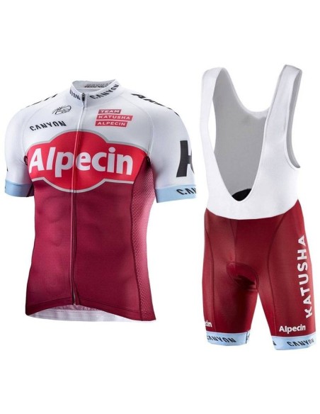 Conjunto de ciclismo corto KATUSHA ALPECIN para el verano: comodidad y frescura aseguradas