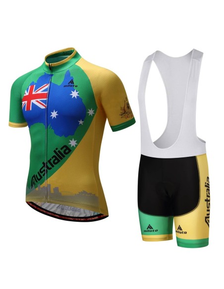 Conjunto de ciclismo corto Miloto Australia para el verano