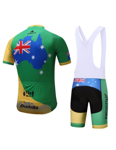 Conjunto de ciclismo corto Miloto Australia para el verano