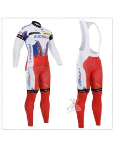 Ropa térmica de ciclismo Katusha con tirantes para estar cómodo en cualquier clima