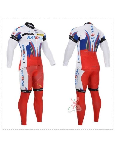 Ropa térmica de ciclismo Katusha con tirantes para estar cómodo en cualquier clima