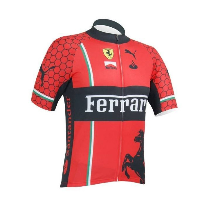 Maillot Corto Ferrari: comodidad y frescura para tus rutas en bici
