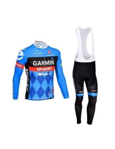 ropa térmica de ciclismo Garmin con tirantes para mantenerte cómodo y seco