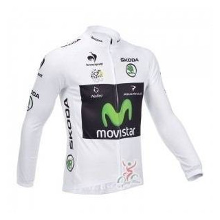 Maillot largo térmico Movistar para ciclistas que buscan comodidad y frescura