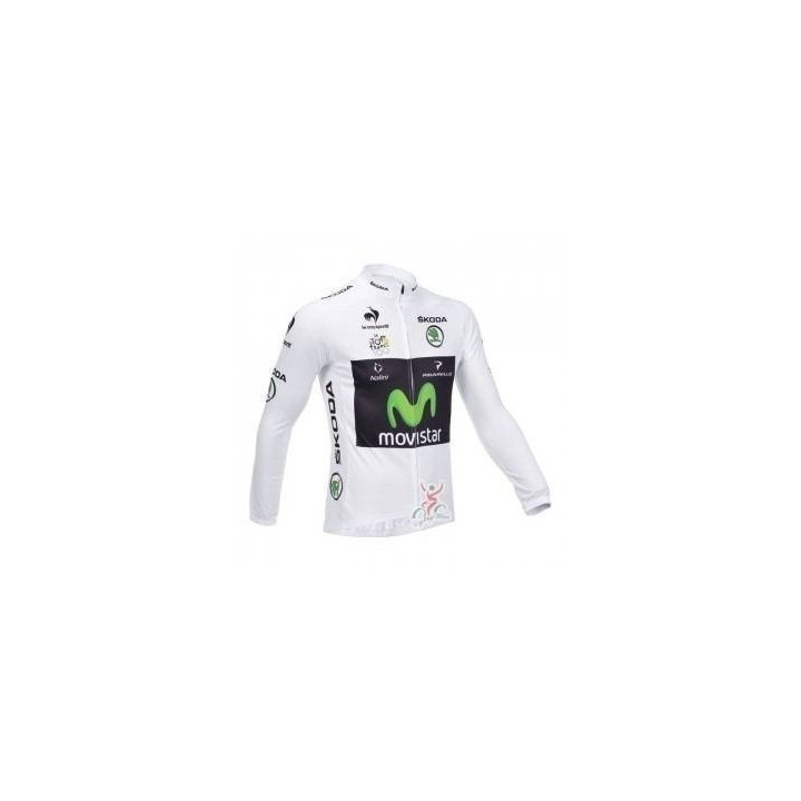 Maillot largo térmico Movistar para ciclistas que buscan comodidad y frescura
