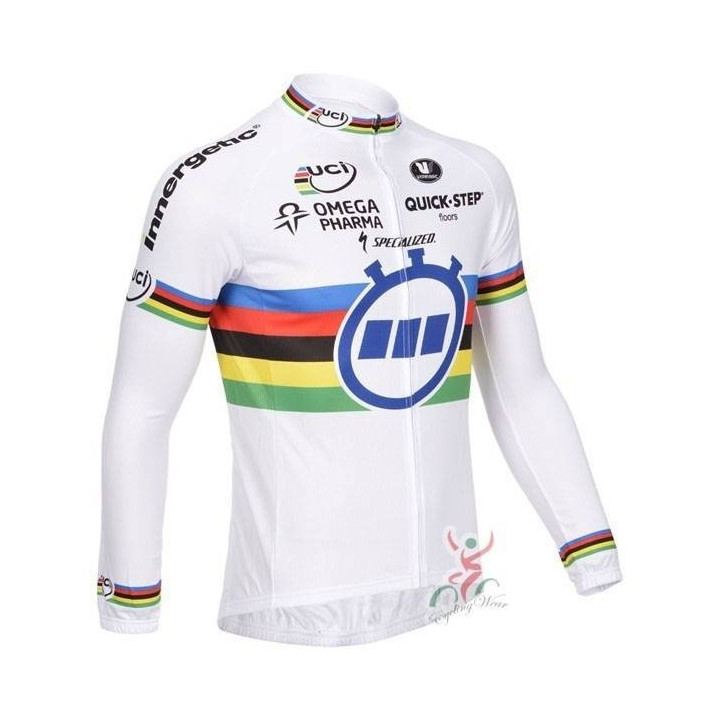 Maillot Largo Térmico UCI Quick Step para ciclistas cómodos y frescos