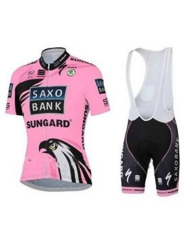 Conjunto de ciclismo de verano Saxo Bank: comodidad y estilo para tus paseos
