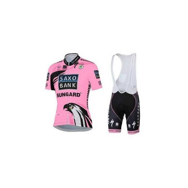 Conjunto de ciclismo de verano Saxo Bank: comodidad y estilo para tus paseos