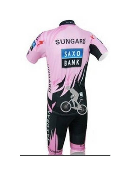 Conjunto de ciclismo de verano Saxo Bank: comodidad y estilo para tus paseos