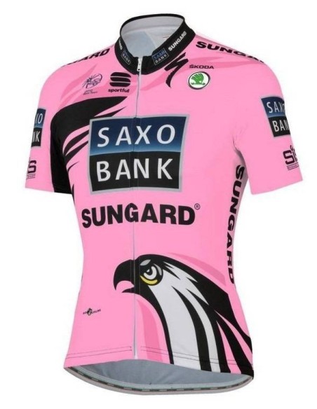 Conjunto de ciclismo de verano Saxo Bank: comodidad y estilo para tus paseos