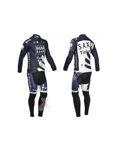 Ropa térmica Saxo Bank para ciclistas que buscan comodidad y estilo
