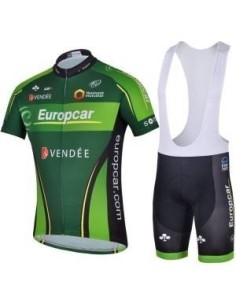 Conjunto de ciclismo corto Europcar para disfrutar el verano en bicicleta