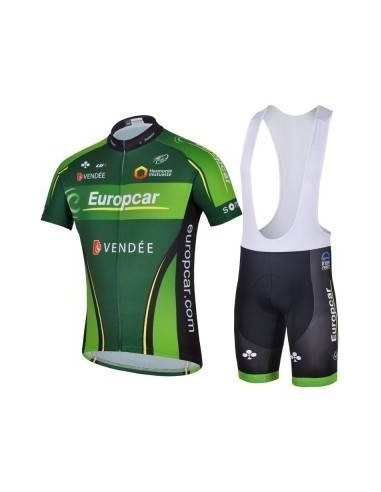 Conjunto de ciclismo corto Europcar para disfrutar el verano en bicicleta
