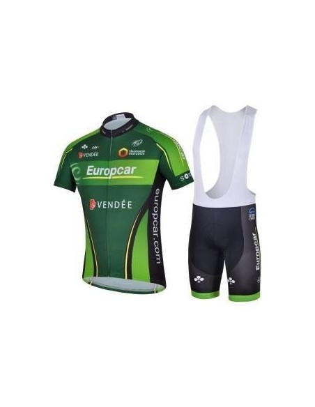 Conjunto de ciclismo corto Europcar para disfrutar el verano en bicicleta
