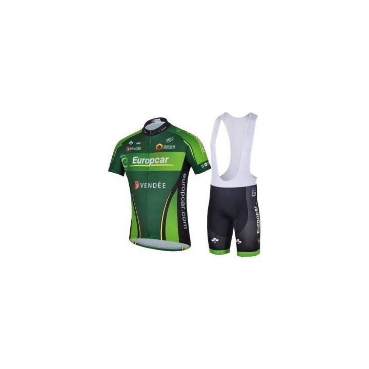 Conjunto de ciclismo corto Europcar para disfrutar el verano en bicicleta