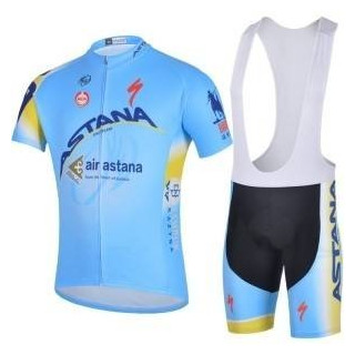 Conjunto de ciclismo corto Astana para el verano: comodidad y estilo en tus paseos
