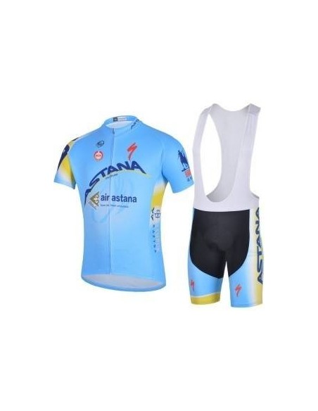 Conjunto de ciclismo corto Astana para el verano: comodidad y estilo en tus paseos