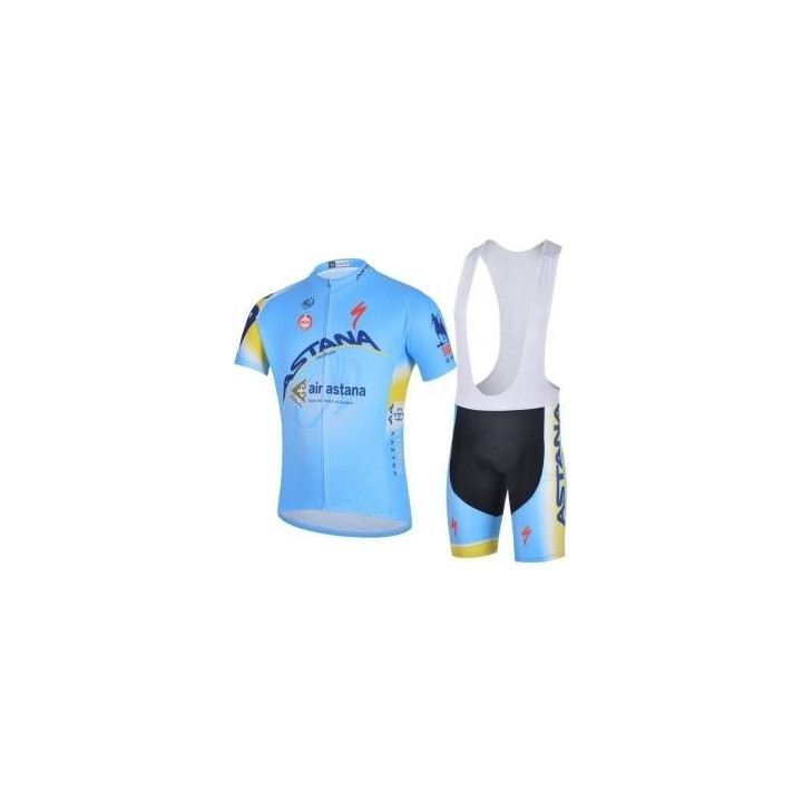 Conjunto de ciclismo corto Astana para el verano: comodidad y estilo en tus paseos
