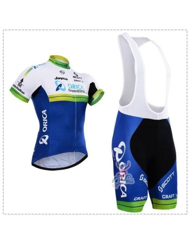 Conjunto de ciclismo corto Orica GreenEdge para un verano fresco y cómodo
