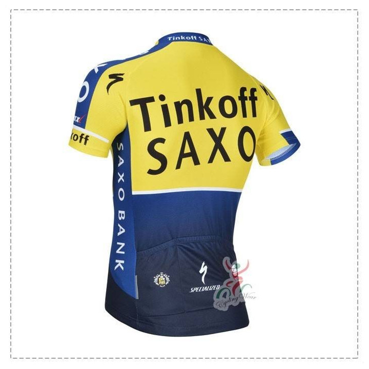 Maillot Ciclista Corto Saxo Bank: Comodidad y Rendimiento para Ciclistas