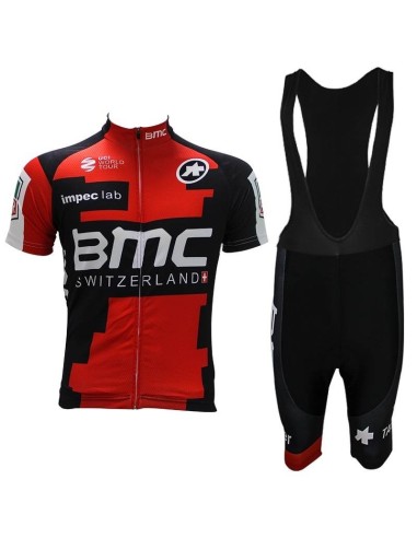 Conjunto de ciclismo corto BMC para el verano, comodidad y frescura aseguradas