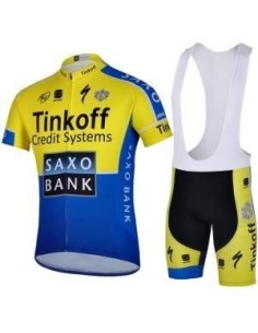 Conjunto de Ciclismo de Verano Saxo Bank: Comodidad y Estilo para tus Paseos