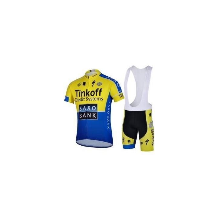 Conjunto de Ciclismo de Verano Saxo Bank: Comodidad y Estilo para tus Paseos