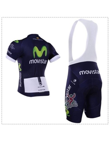 Conjunto de ciclismo corto Movistar para un verano fresco y cómodo