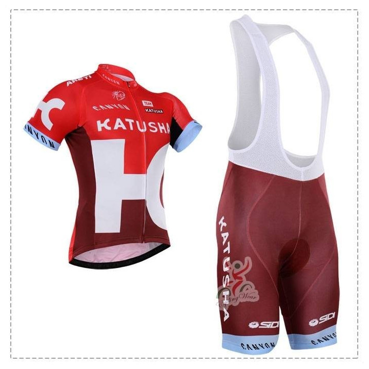 Conjunto de ciclismo Katusha para el verano: comodidad y frescura en cada pedalada