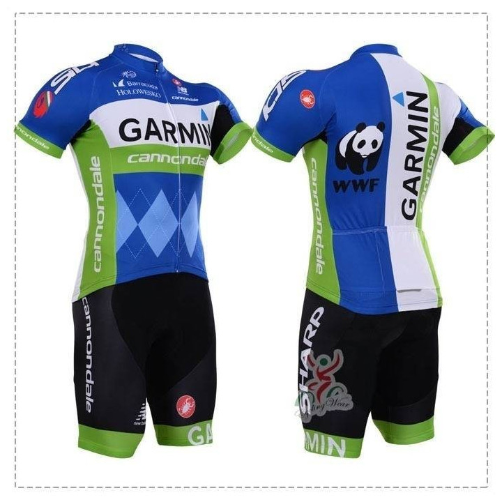 Conjunto de ciclismo corto Garmin para disfrutar del verano en la bici