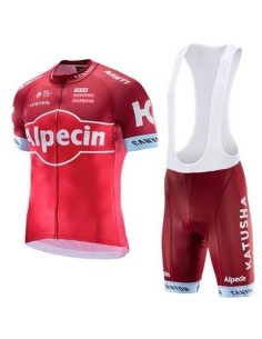 Conjunto de ciclismo corto Alpecin Katusha para el verano, comodidad y frescura en cada pedalada